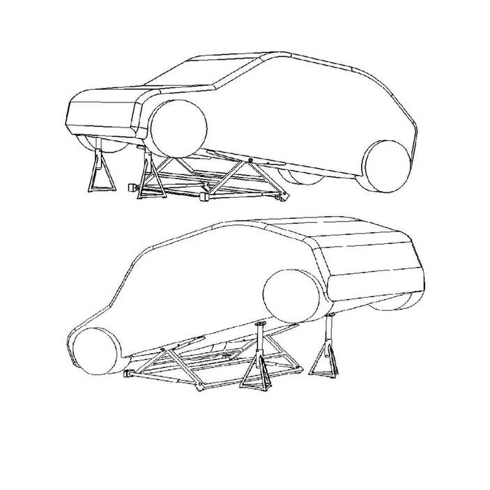 Mini Pont Elévateur Mobile Basculant pour Levage Auto 1500 kg