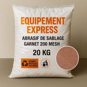 Sac 20 kg Sable Abrasif Garnet Mesh 200A+ pour Sablage Aérogommage
