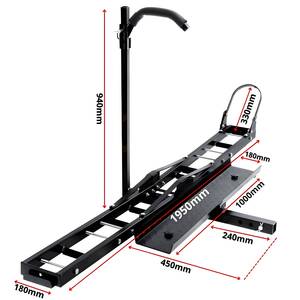 Porte Moto Attelage Scooter avec Rampe de chargement 227kg