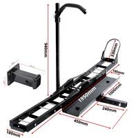 Porte-Moto Attelage Scooter avec Rampe de chargement 227kg + Adaptateur carré 2&#039;&#039;